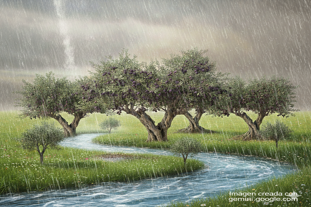 Portada Simbología bíblica: La lluvia tardía.